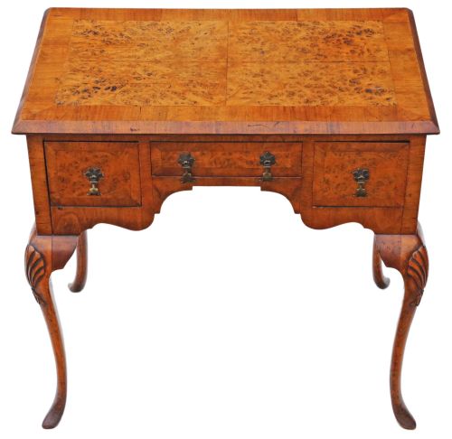 Walnut Lowboy Writing Side Table