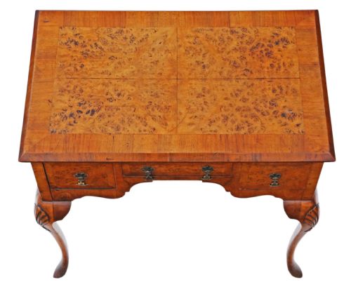 fig 1. Walnut lowboy writing side table