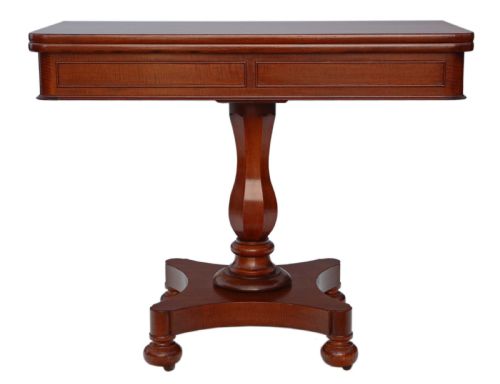 fig 2. Victorian mahogany folding card console table