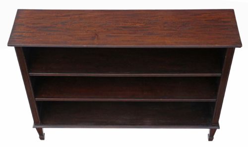fig 1. Adjustable Edwardian mahogany bookcase
