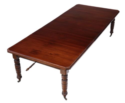 fig 1. Victorian mahogany windout extending dining table 9'