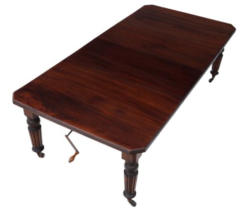 fig 1. Victorian mahogany windout extending 8' dining table