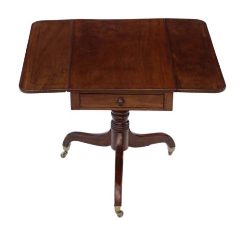 fig 1. Georgian mahogany pedestal sofa Pembroke table