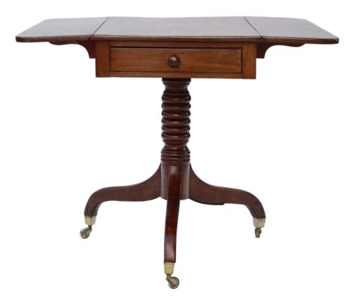 fig 2. Georgian mahogany pedestal sofa Pembroke table