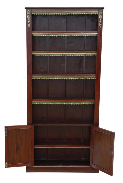 fig 1. Victorian tall adjustable bookcase
