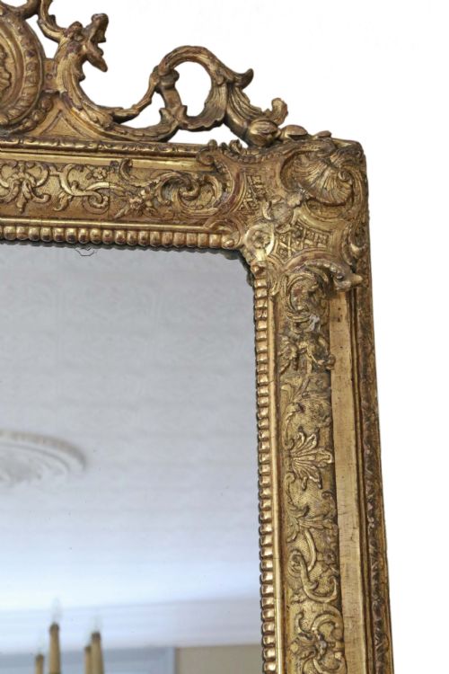 fig 2. Victorian large gilt overmantle wall mirror