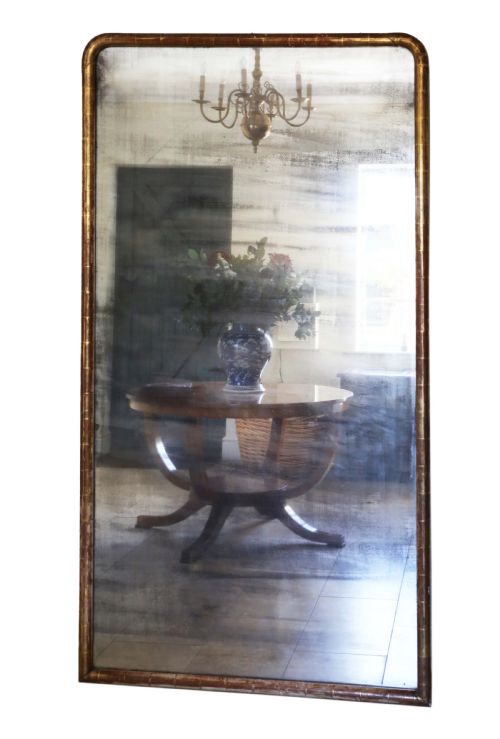 Victorian Gilt Wall Mirror 6'6"