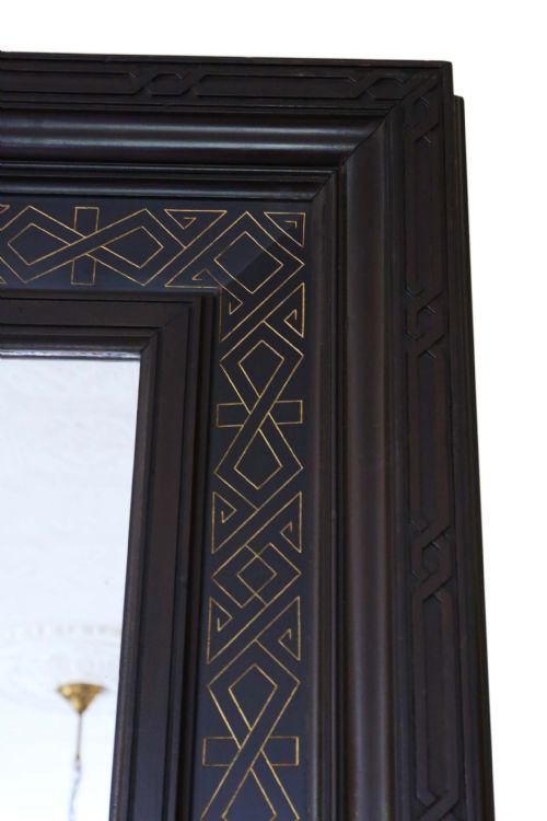 fig 2. Aesthetic Victorian overmantle wall mirror C1900