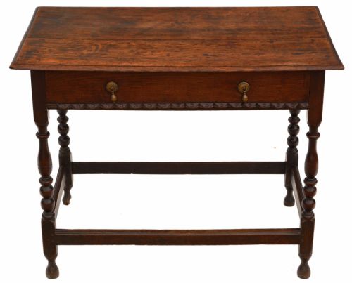 Georgian Oak Writing Side Table