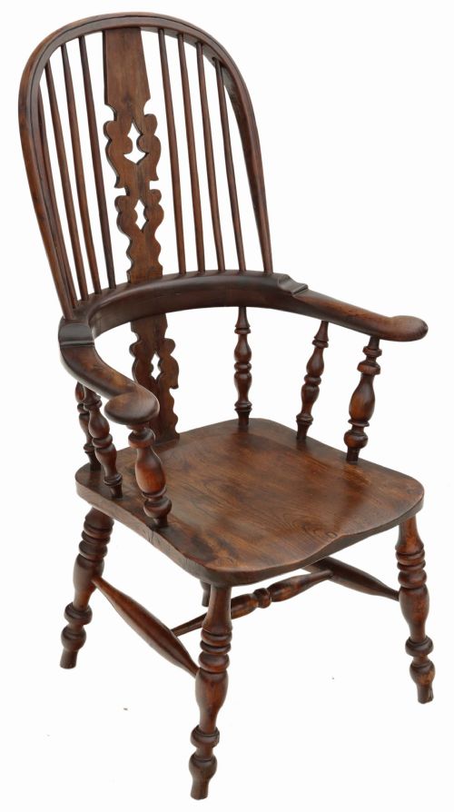 Victorian Yew & Elm Windsor Chair