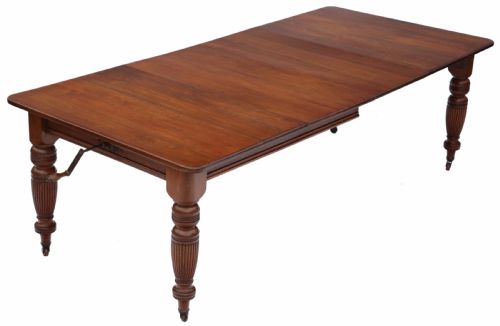 Victorian Walnut Windout Extending Dining Table 8'