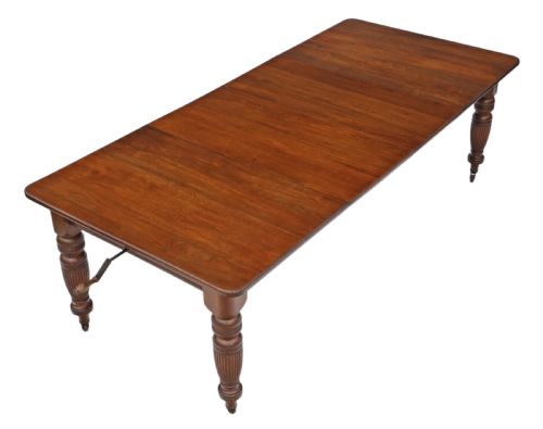 fig 1. Victorian walnut windout extending dining table 8'
