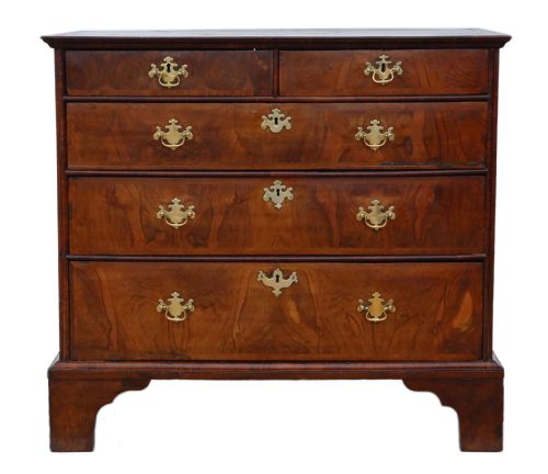 fig 1. Georgian crossbanded walnut chest of drawers