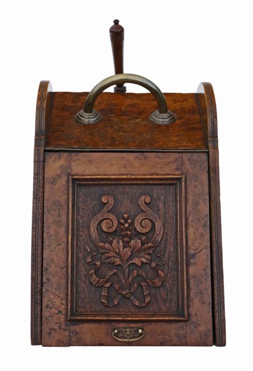 fig 1. Pollard oak perdonium coal scuttle box