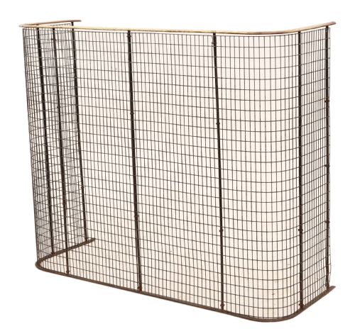 Victorian C1890 Brass and Steel Fire Screen