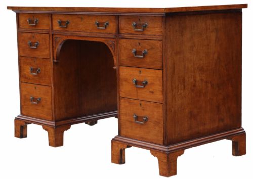 Victorian C1890 Walnut Twin Pedestal Desk Gillows