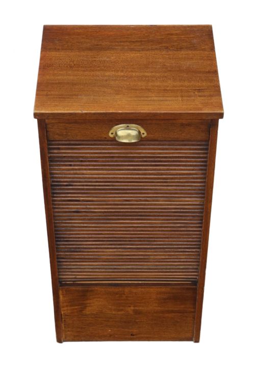 fig 1. Mahogany tambour fronted filing cabinet C1920