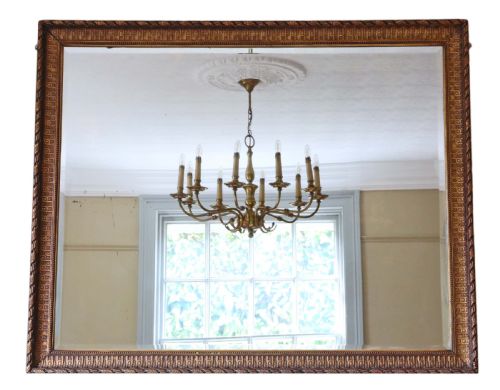 Late Victorian Gilt Wall Mirror Overmantle