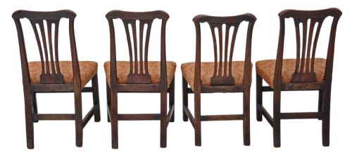 fig 1. Set of 4 Georgian oak dining chairs