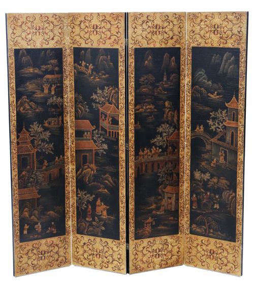 Chinoiserie C1915 Dressing Screen Room Divider
