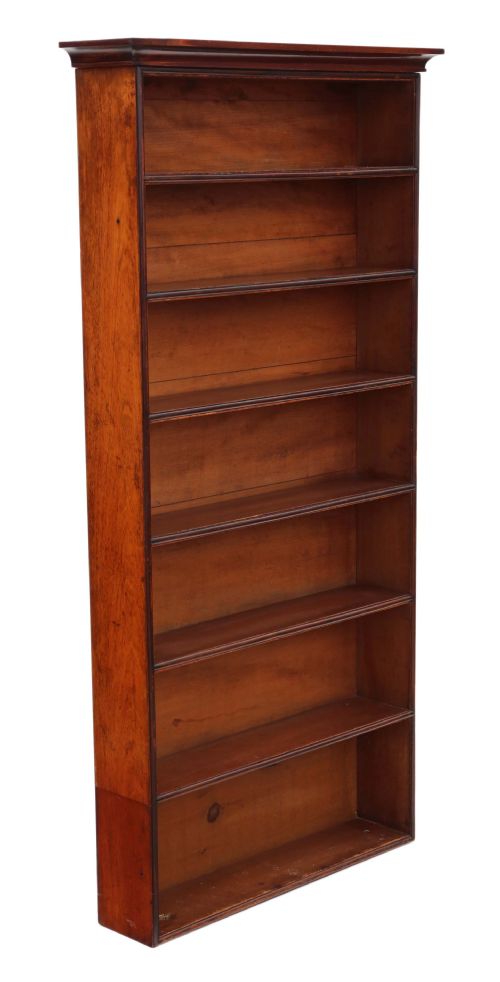 fig 2. Victorian C1870 tall mahogany bookcase