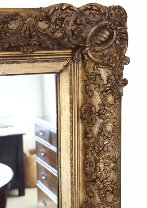 fig 1. Mid-19th Century overmantle or wall mirror