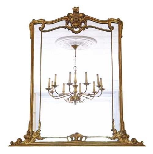 Victorian Overmantle or Wall Mirror C1850