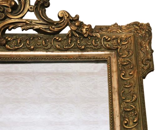 fig 1. Victorian French overmantle or wall mirror