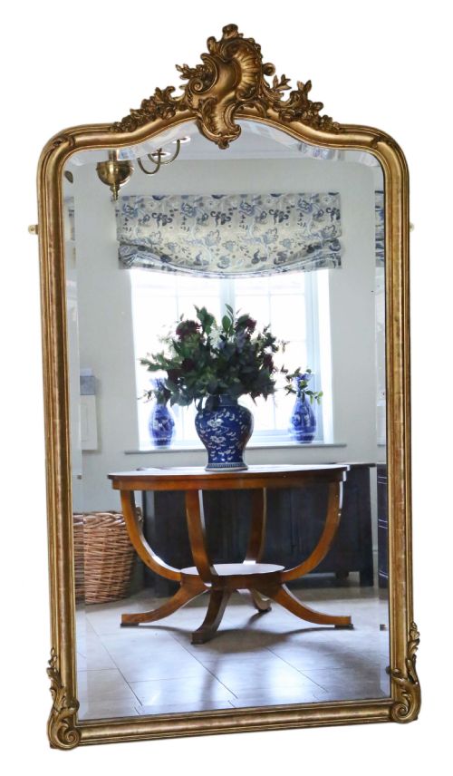 Victorian Gilt Full Height Wall Mirror