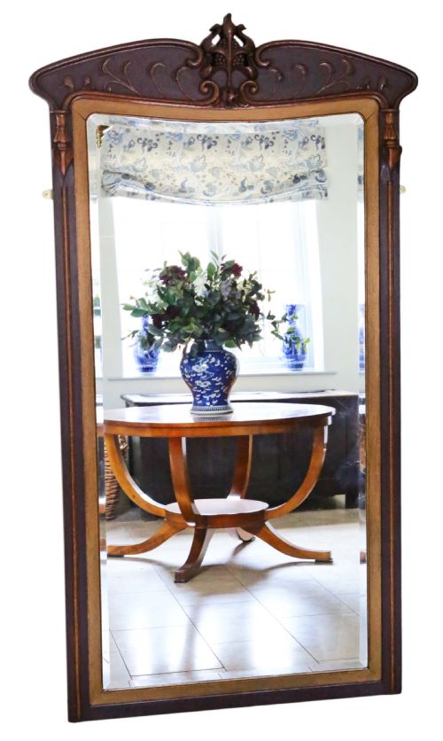 Art Nouveau Full Height Wall Mirror