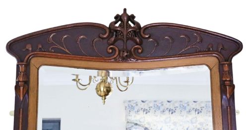 fig 1. Art Nouveau full height wall mirror