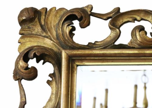 fig 1. 19th Century Italian gilt overmantle or wall mirror