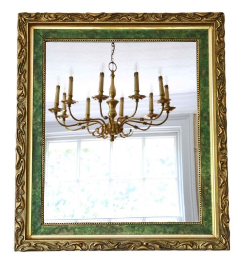 Art Nouveau Gilt Overmantle or Wall Mirror