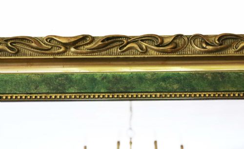 fig 1. Art Nouveau gilt overmantle or wall mirror