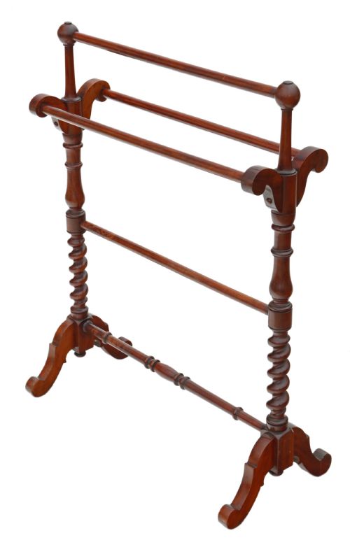 Victorian Mahogany C1880 Towel Rail