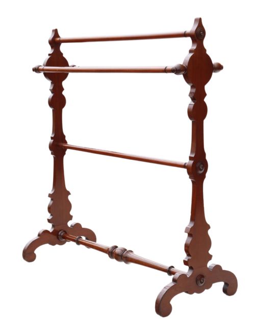 Victorian Mahogany C1890 Towel Rail Stand