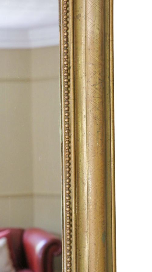 fig 1. Victorian gilt overmantle or wall mirror C1900