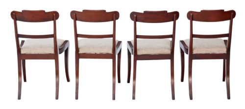 fig 1. Set of 4 Regency mahogany dining chairs C1825 