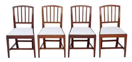 Set of 4 Georgian Elm Dining Chairs