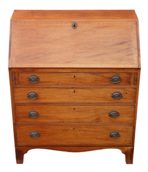 fig 1. Georgian C1800 mahogany bureau