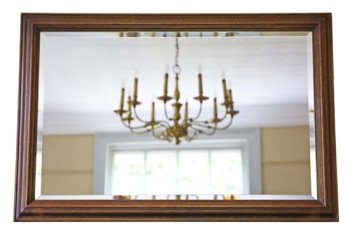 Victorian Oak Overmantle Wall Mirror