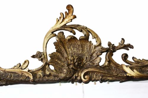 ANTIQUE LARGE FINE QUALITY EARLY 19TH CENTURY GILT OVERMANTLE OR WALL MIRROR - ADDITIONAL PHOTO 1