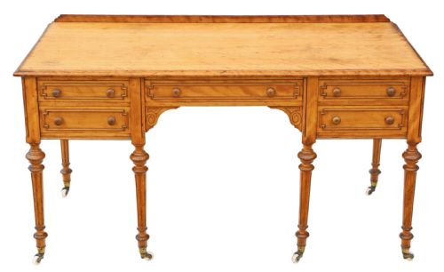 Victorian Satin Birch Desk