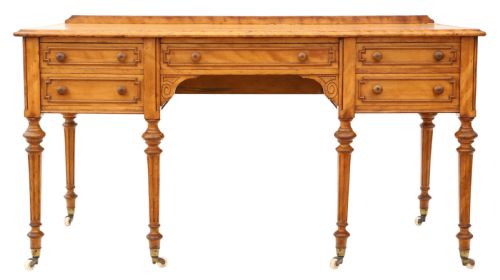 fig 1. Victorian satin birch desk