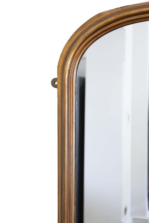 fig 1. Victorian gilt full height arched wall mirror