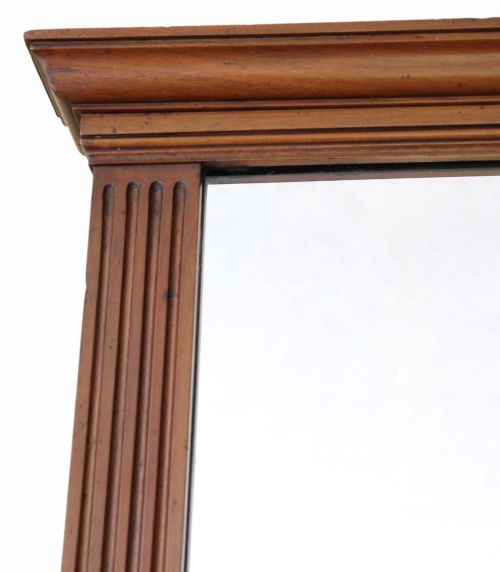 fig 1. Victorian walnut overmantle or wall mirror