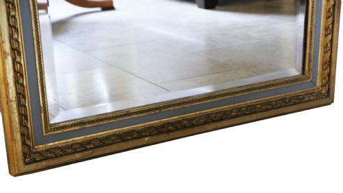 fig 2. Antique large quality gilt full height wall mirror trumeau 19th Century