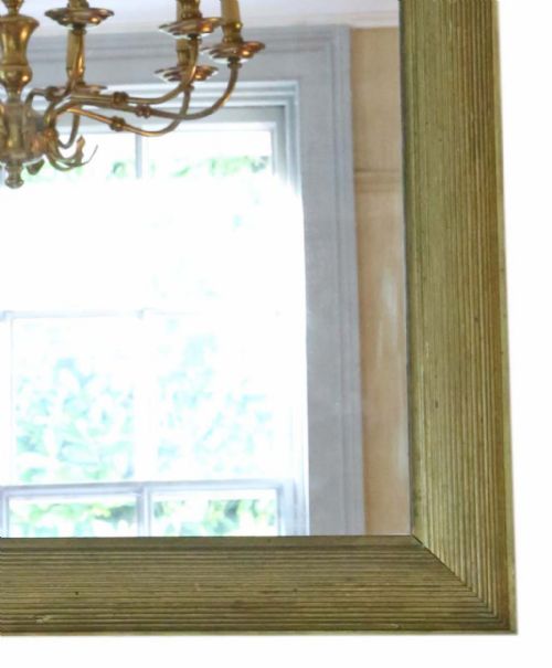 ANTIQUE LARGE QUALITY GILT OVERMANTLE OR WALL MIRROR C19001920 ART DECO - ADDITIONAL PHOTO 4