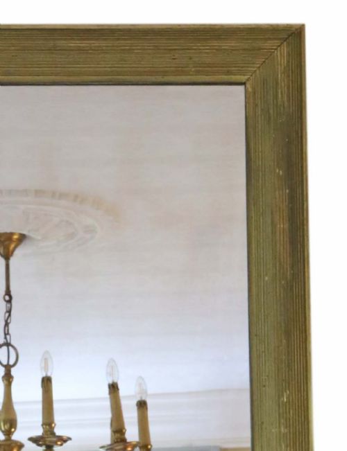 ANTIQUE LARGE QUALITY GILT OVERMANTLE OR WALL MIRROR C19001920 ART DECO - ADDITIONAL PHOTO 5