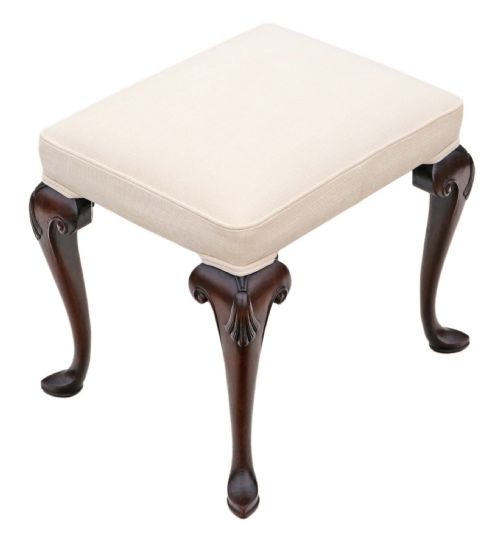 fig 2. Antique quality George II mahogany stool mid - 18th Century
